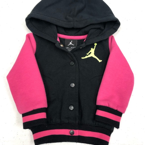 black and pink jordan shirt